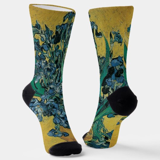 Still Life Vase mit Irisch von Vincent van Gogh Socken (Gewinkelt)