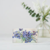 Still Life Vase mit Irisch von Vincent van Gogh Visitenkarte (Stehend Vorderseite)