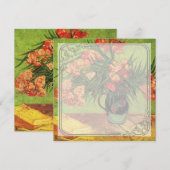 Still Life Vase mit Oleanders und Books, Van Gogh (Vorne/Hinten)