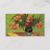 Still Life Vase mit Oleanders und Books, Van Gogh Visitenkarte (Rückseite)