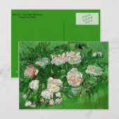 Still Life - Vase mit Roses Vincent van Gogh Postkarte (Vorne/Hinten)