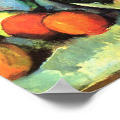 Still Life, Vase mit Tulips von Paul Cezanne Poster (Ecke)