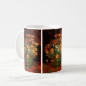 Still Life Vase mit Zinnias von Vincent van Gogh Kaffeetasse (Vorderseite Links)