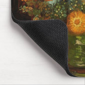 Still Life Vase mit Zinnias von Vincent van Gogh Mousepad (Ecke)