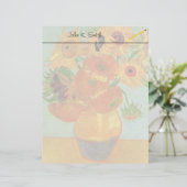 Still Life Vase mit zwölf Sonnenblumen von Van Gog (Stehend Vorderseite)