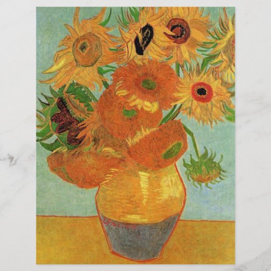 Still Life Vase mit zwölf Sonnenblumen von Van Gog (Vorderseite)