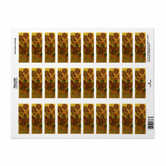 Still Life Vase w 15 Sonnenblumen Vincent van Gogh (Vorne)