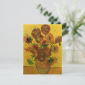 Still Life Vase w 15 Sonnenblumen Vincent van Gogh (Stehend Vorderseite)