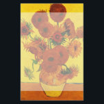 Still Life Vase w 15 Sonnenblumen Vincent van Gogh Briefpapier<br><div class="desc">Still Life: Vase mit 15 Sonnenblumen von Vincent van Gogh ist ein Vintager Kunst Post-Impressionismus noch Leben Blumenmalerei. Ein wunderschönes Bouquet mit frisch geschnittenen gelben und orangefarbenen Sonnenblumen aus einem Sommergarten in voller Blüte. Über den Künstler: Vincent Willem van Gogh (1853-1890) war einer der berühmtesten postimpressionistischen Maler seiner Zeit. Seine...</div>