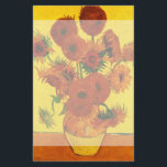 Still Life Vase w 15 Sonnenblumen Vincent van Gogh Briefpapier<br><div class="desc">Still Life: Vase mit 15 Sonnenblumen von Vincent van Gogh ist ein Vintager Kunst Post-Impressionismus noch Leben Blumenmalerei. Ein wunderschönes Bouquet mit frisch geschnittenen gelben und orangefarbenen Sonnenblumen aus einem Sommergarten in voller Blüte. Über den Künstler: Vincent Willem van Gogh (1853-1890) war einer der berühmtesten postimpressionistischen Maler seiner Zeit. Seine...</div>
