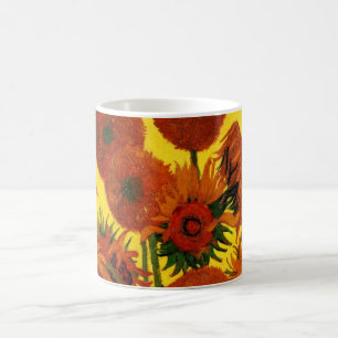 Still Life Vase w 15 Sonnenblumen Vincent van Gogh Kaffeetasse