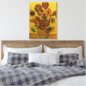 Still Life Vase w 15 Sonnenblumen Vincent van Gogh Leinwanddruck (Insitu (Schlafzimmer))