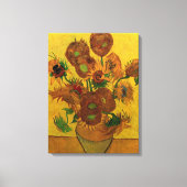 Still Life Vase w 15 Sonnenblumen Vincent van Gogh Leinwanddruck (Vorderseite)