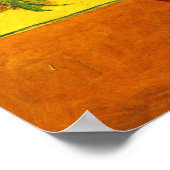 Still Life Vase w 15 Sonnenblumen Vincent van Gogh Poster (Ecke)