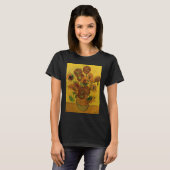 Still Life Vase w 15 Sonnenblumen Vincent van Gogh T-Shirt (Vorne ganz)