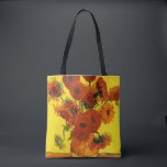 Still Life Vase w 15 Sonnenblumen Vincent van Gogh Tasche<br><div class="desc">Schöne Tote-Taschen im Überdruck! Erhältlich in zwei Stilen und zwei Größen! Still Life: Vase mit 15 Sonnenblumen von Vincent van Gogh ist ein Vintager Kunst Post-Impressionismus noch Leben Blumenmalerei. Ein wunderschönes Bouquet mit frisch geschnittenen gelben und orangefarbenen Sonnenblumen aus einem Sommergarten in voller Blüte. Über den Künstler: Vincent Willem van...</div>