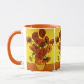 Still Life Vase w 15 Sonnenblumen Vincent van Gogh Tasse (Links)