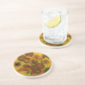 Still Life Vase w 15 Sonnenblumen Vincent van Gogh Untersetzer (Seite)