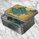 Still Life Vase with Irises by Vincent van Gogh Puzzle<br><div class="desc">Still Life: Vase with Irises Against a Yellow Background by Vincent van Gogh is a vintage fine art post impressionism still life floral nature painting. A stunning bouquet of beautiful purple bearded iris flowers from a spring garden in a vase. Classic Country French style colors with the gold and blue...</div>