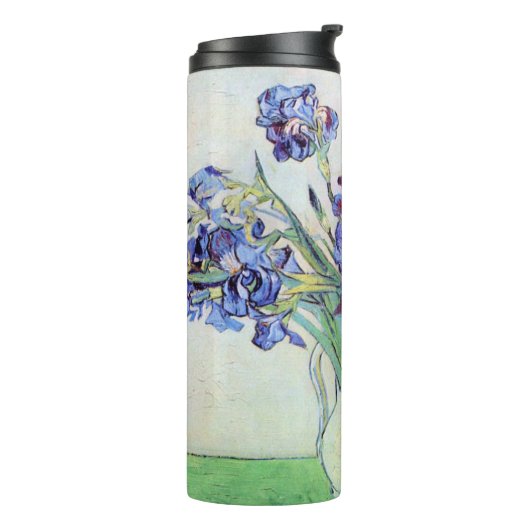 Still Life Vase with Irises by Vincent van Gogh Thermosbecher (Nach links gedreht)