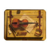 Still Life Violin and Music of William Harnett Magnet (Horizontal)