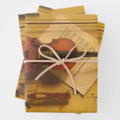 Still Life Violin and Music von William Harnett Geschenkpapier Set (Beispiel)