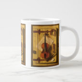 Still Life Violin and Music von William Harnett Jumbo-Tasse (Rechts)