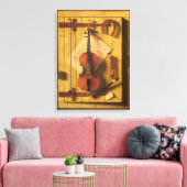 Still Life Violin and Music von William Harnett Leinwanddruck (Insitu (Wohnzimmer))