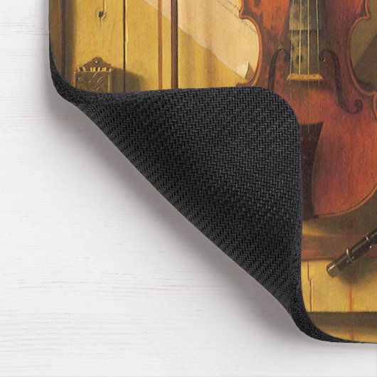 Still Life Violin and Music von William Harnett Mousepad (Ecke)