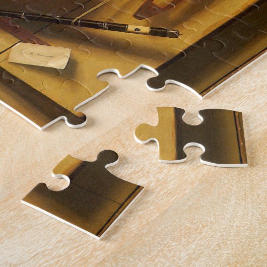 Still Life Violin and Music von William Harnett Puzzle (Seite)