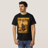 Still Life Violin and Music von William Harnett T-Shirt (Vorne ganz)