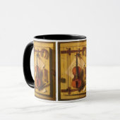 Still Life Violin and Music von William Harnett Tasse (Vorderseite Links)