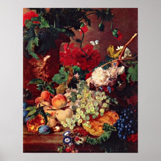 Still Life von Jan van Huysum Poster (Vorne)