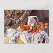 Still Life Vorhang Pitcher Paul Cézanne Postkarte (Vorderseite)