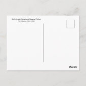 Still Life Vorhang Pitcher Paul Cézanne Postkarte (Rückseite)