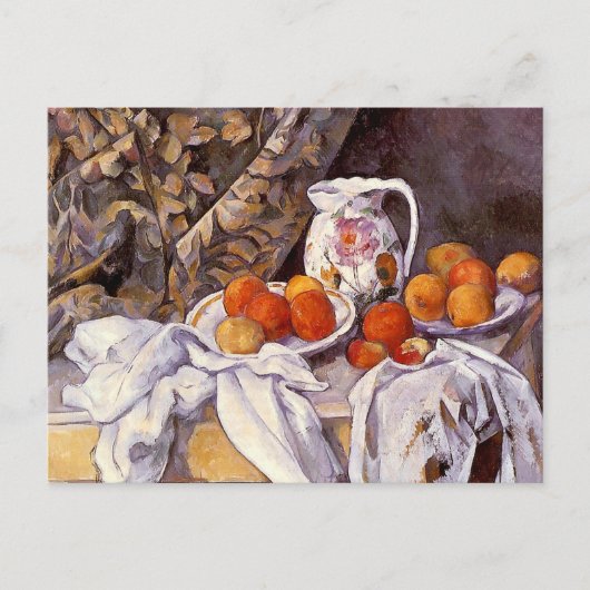 Still Life Vorhang Pitcher Paul Cézanne Postkarte (Vorderseite)