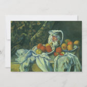 Still Life, Vorhang und Pitcher von Paul Cezanne (Vorderseite)