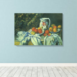 Still Life, Vorhang und Pitcher von Paul Cezanne Leinwanddruck
