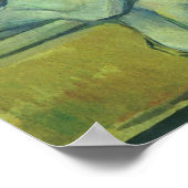 Still Life, Vorhang und Pitcher von Paul Cezanne Poster (Ecke)