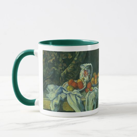 Still Life, Vorhang und Pitcher von Paul Cezanne Tasse (Links)