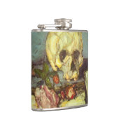 Still Life w Skull, Candle, Book by Paul Cezanne Flachmann (Rechts)