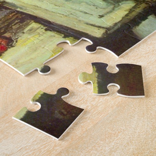 Still Life w Skull, Candle, Book by Paul Cezanne Puzzle (Seite)