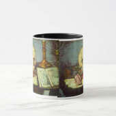 Still Life w Skull, Candle, Book by Paul Cezanne Tasse (Zentrum)