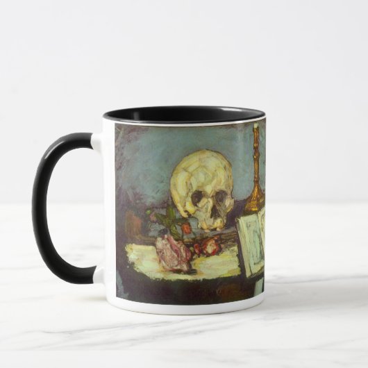 Still Life w Skull, Candle, Book by Paul Cezanne Tasse (Links)