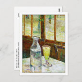 Still Life with Absinthe by Van Gogh Postkarte (Vorne/Hinten)