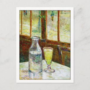 Still Life with Absinthe by Van Gogh Postkarte