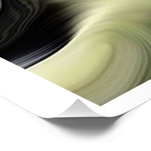 "Still Life with Confused Movement", Glossy Poster (Ecke)