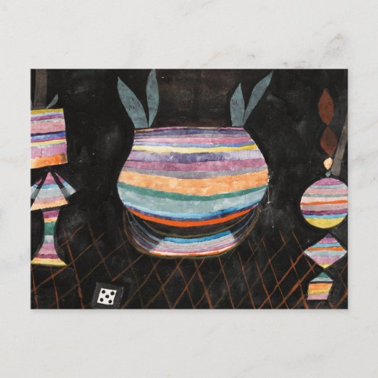 Still Life with Dice, 1923 by Paul Klee Postkarte (Vorderseite)