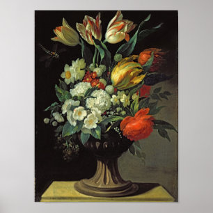 Still Life with Flowers, 1764 Poster