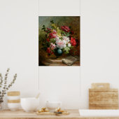 Still life with flowers and sheet music poster (Küche)